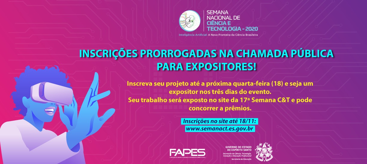Banner 17ª Semana Estadual de Ciência e Tecnologia