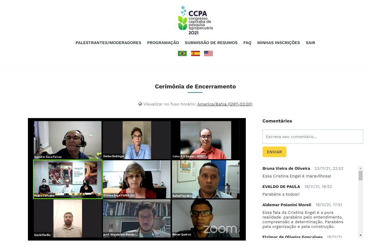 Cerimônia de Encerramento