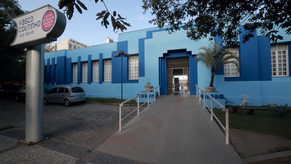 Fachada do CEET Vasco Coutinho -  em Vila Velha - Foto Ascom-Secti