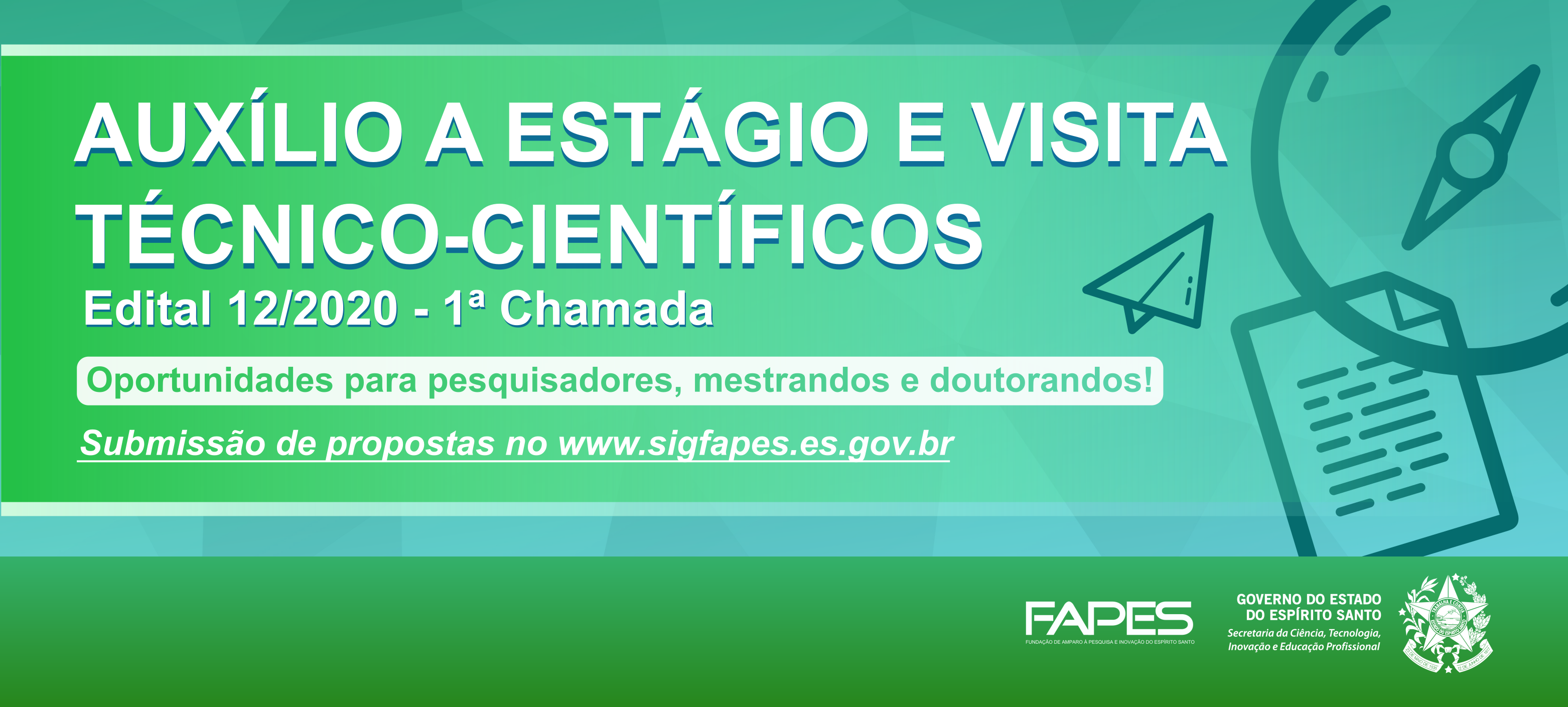 Banner Edital Estágio e Visita Técnico-Científicos