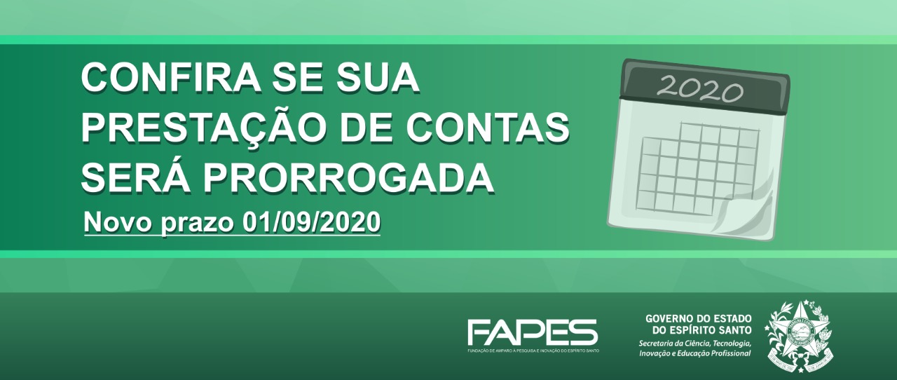 Prestação de contas - Prorrogação