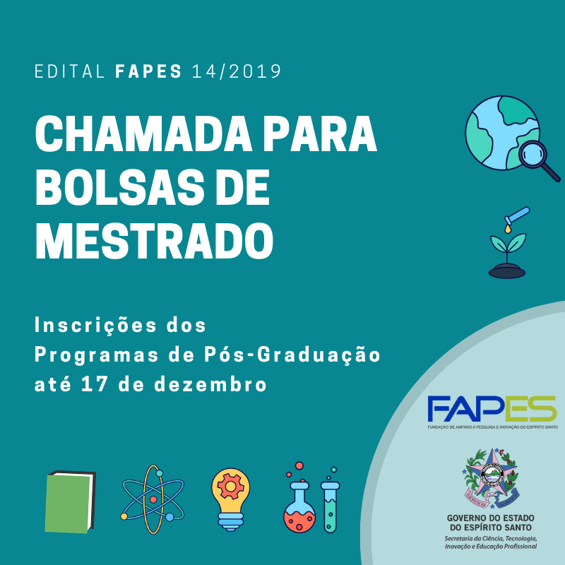CHAMADA PARA BOLSAS DE MESTRADO